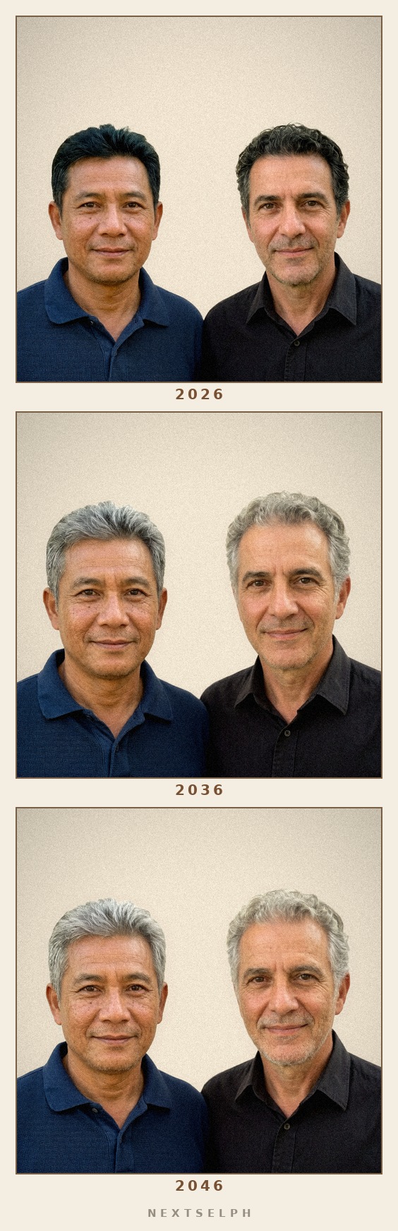 A third real reel: two friends, the same twenty years