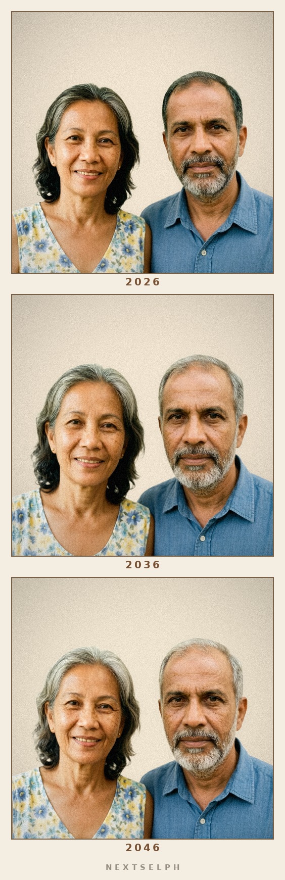 Another real reel: a couple, the same twenty years